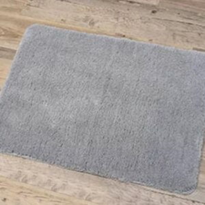 Tapis doux en latex gris