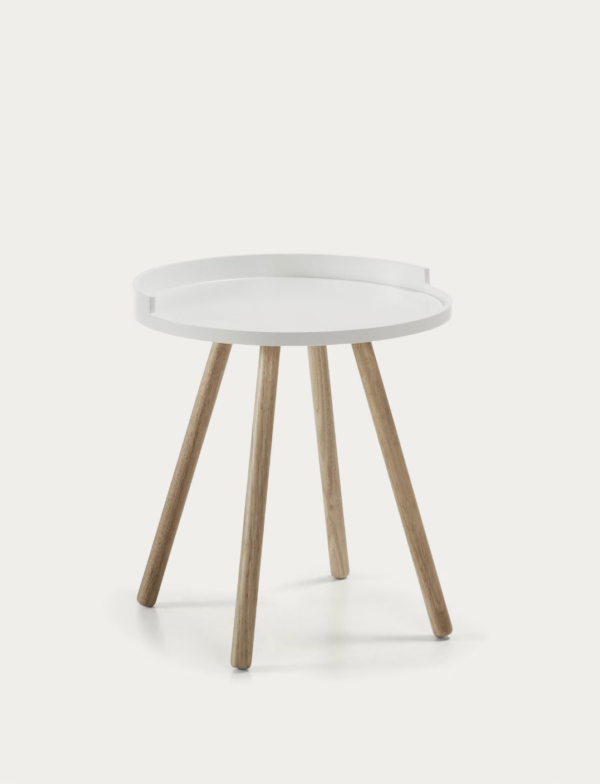 Table d'appoint Kurb blanche