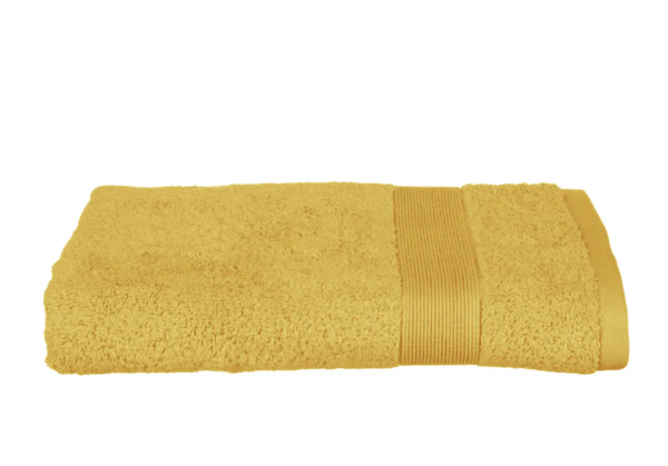 Draps de bain ocre jaune