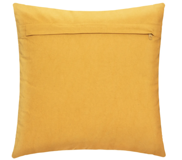 Coussin jaune de dos