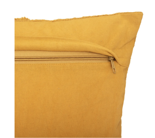 Coussin jaune fermeture arrière